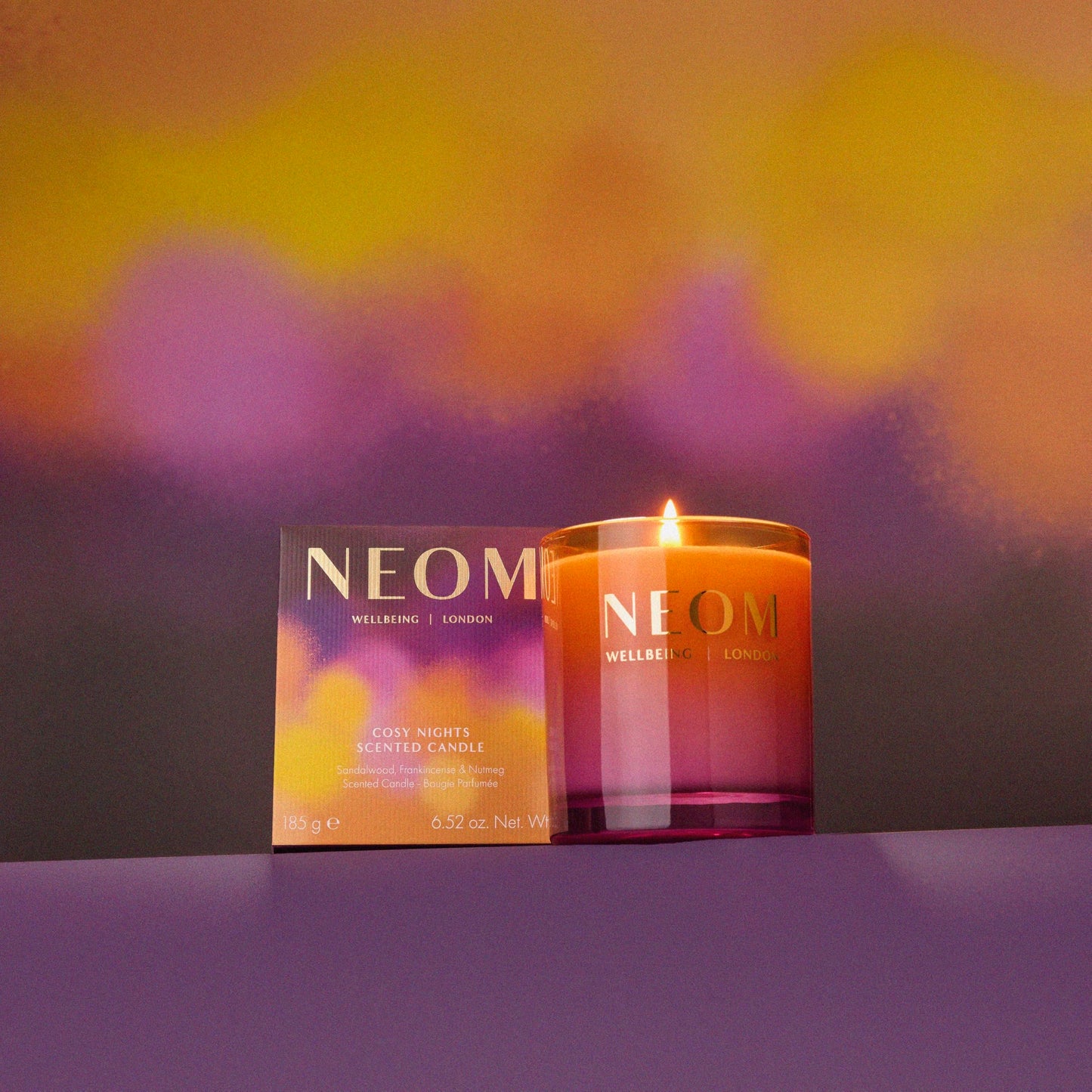 NEOM Cosy Nights Candle,1 Wick | Sandalwood, Frankincense & Nutmeg I 100% Naturally derived Wax I 100% Natural fragrances I Relaxing