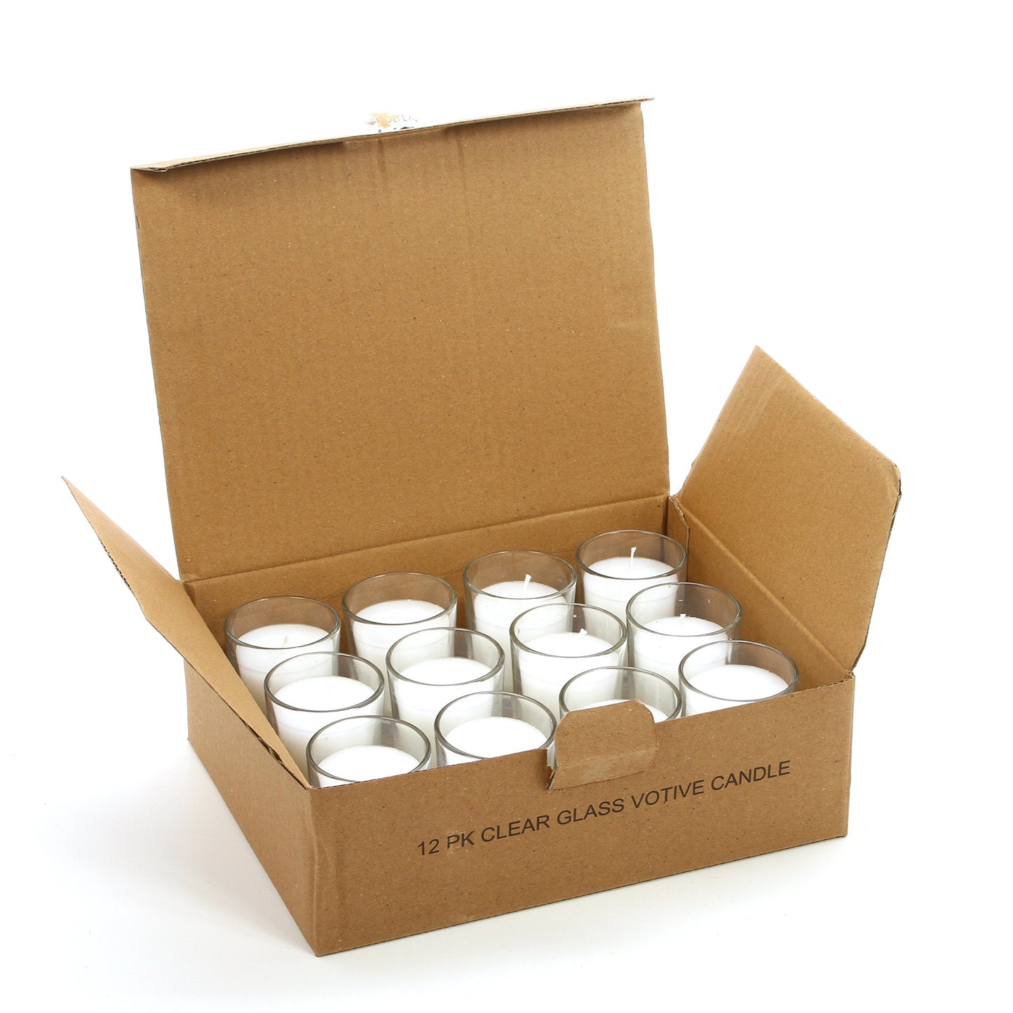 Hosley Set of 24 Unscented Clear Glass Filled Votive Candles. Hand Poured Wax Candle Ideal Gifts for Aromatherapy, Spa, Weddings, Birthdays, Holidays, Party.