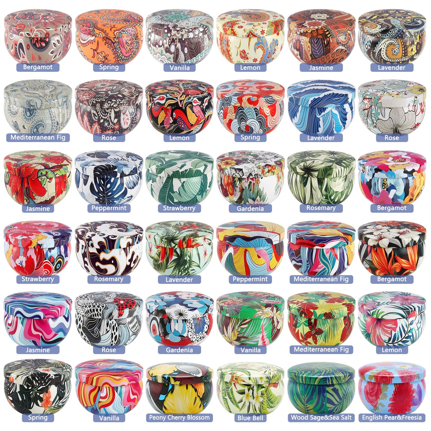 WPONSZU Set 36Pack Scented Candles,Candvent Calendar 2025,Gifts Soy Wax Travel Tin Jar Candles for Home 2.5 OZ jar Candles for Mom for Christmas, Birthday, Thanksgiving, Mother's Day