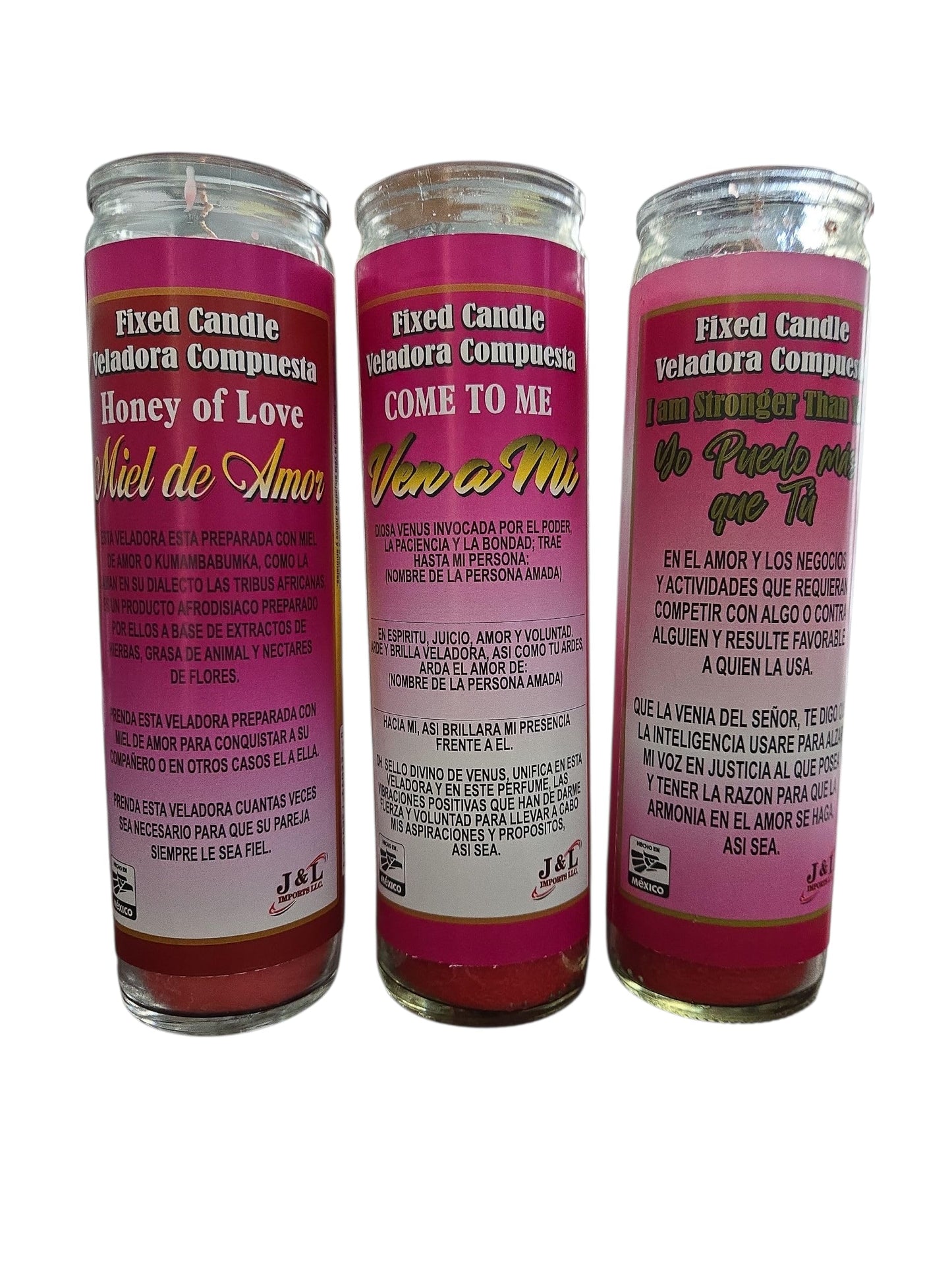 Spiritual Fixed Love Candle Set of 3
