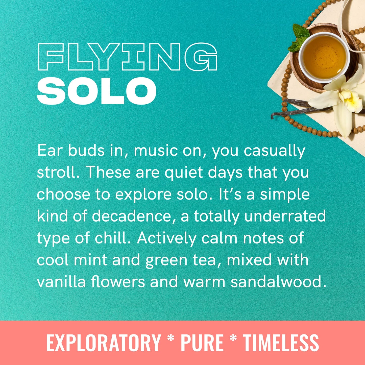 Friday Collective Flying Solo Candle Fresh & Clean Scented Made with Essential Oils 3 Wicks 13.5 oz