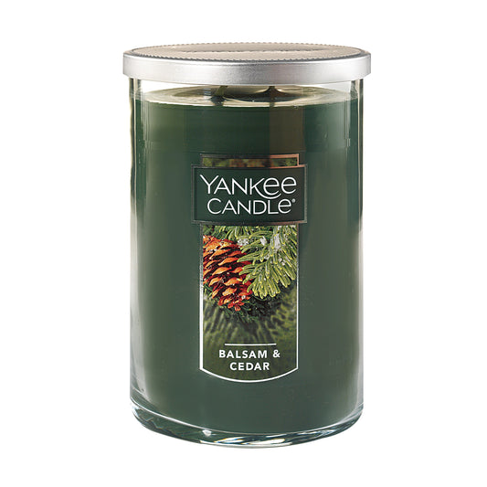 Yankee Candle Balsam & Cedar Scented Classic Large 22oz Dual-Wick Tumbler Candle Over 75 Hours Burn Time