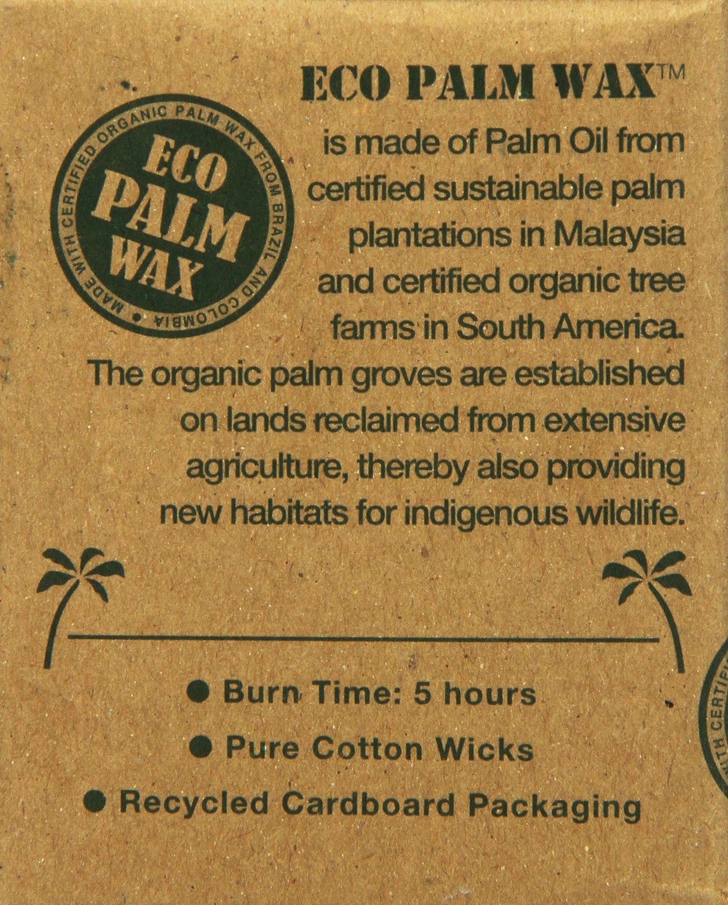 Aloha Bay Palm Wax Tea Lights with Aluminum Holder Cream Candles, 12 Count (Pack of 24)