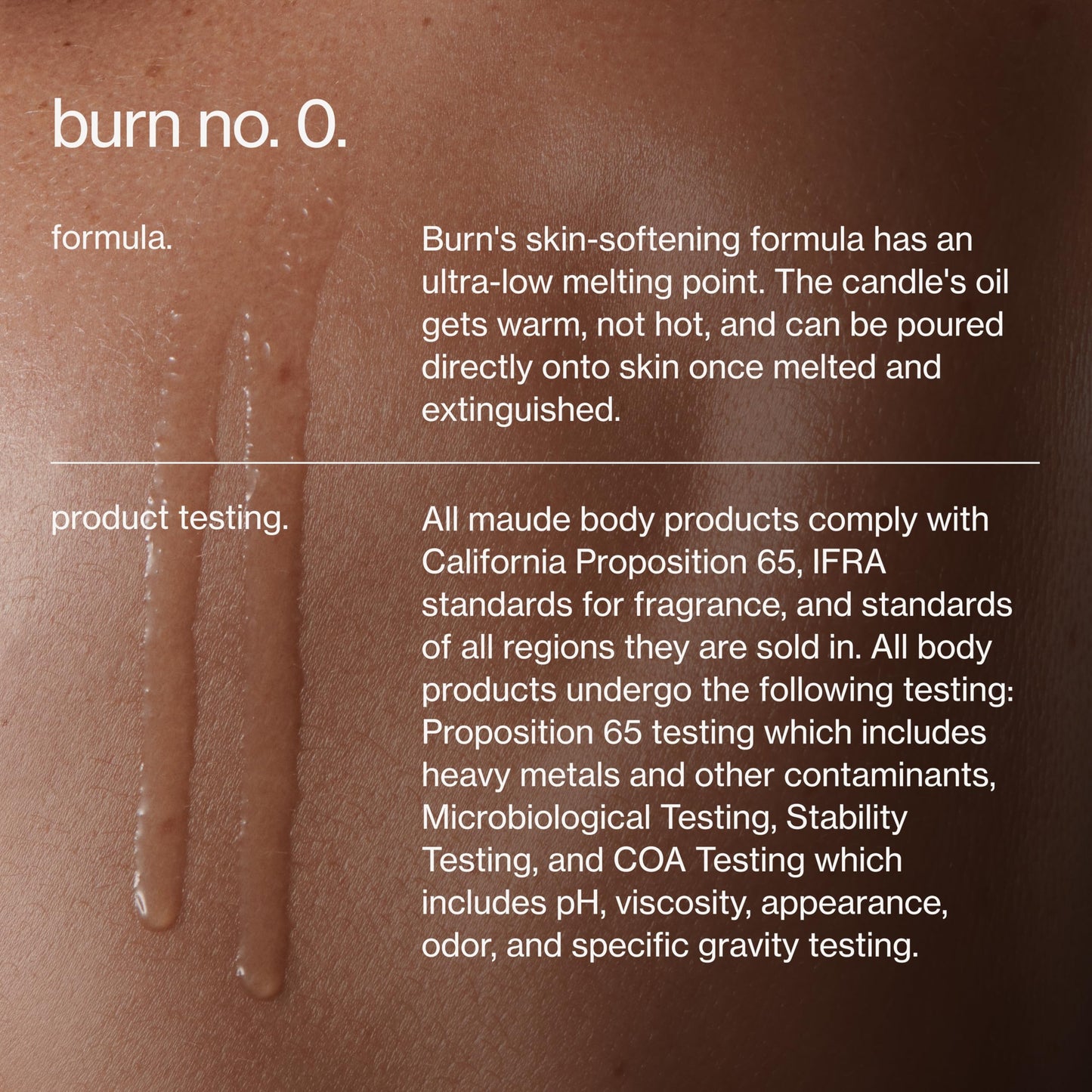 Maude Burn No. 0 - Unscented Hydrating + Skin-Softening Soybean + Jojoba Oil Massage Candle - Fragrance-Free, Soothing Warm Massage Oil Candle - Relaxing Self Care Gifts (4 oz)