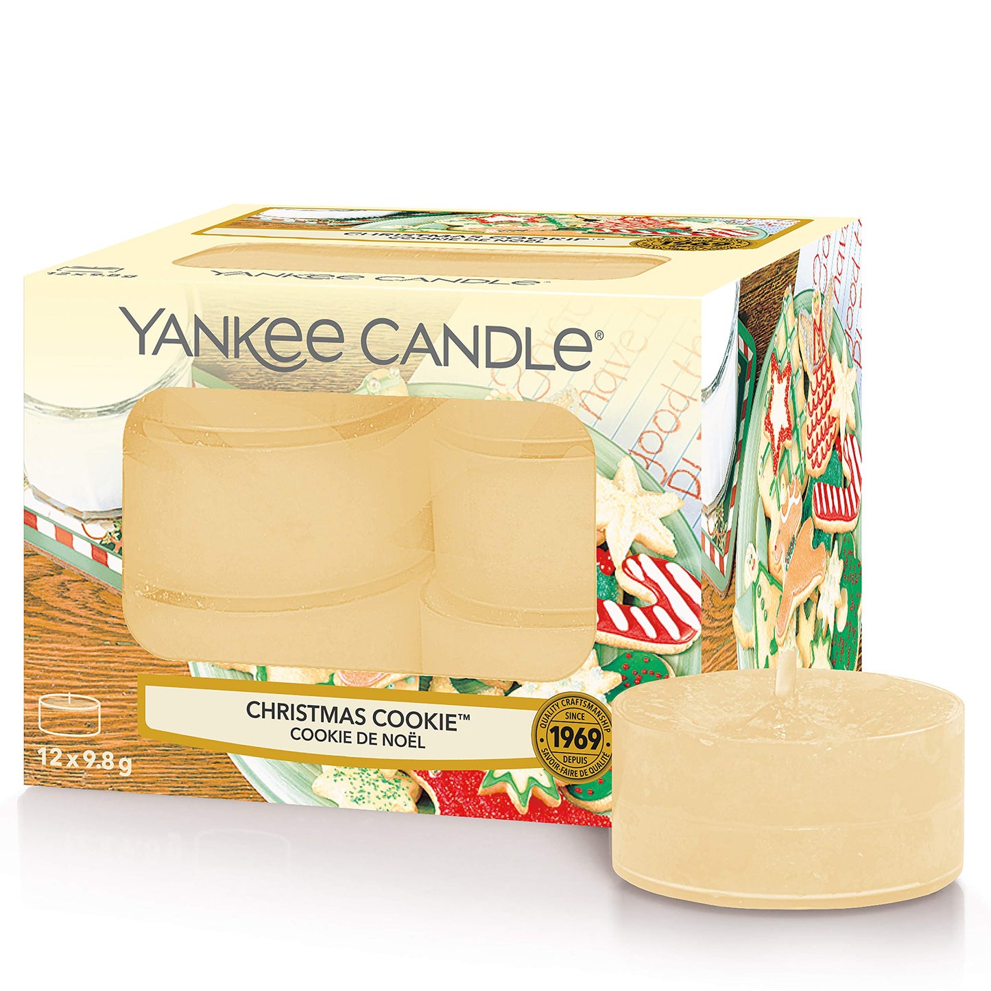 Christmas Cookie Box of 12 Scented Tea Lights Yankee Candle