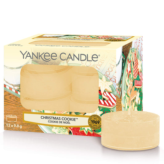 Christmas Cookie Box of 12 Scented Tea Lights Yankee Candle