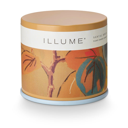Illume Beautifully Done Santal Birch Vanity Tin Scented Candle