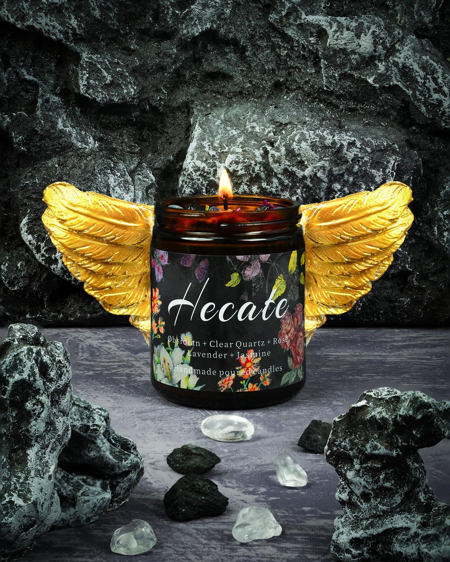 Hecate Scented Candle, Altar, Lavender Devotional Candle, Incense, Meditation, Rituals, Large Votive. (Hecate)