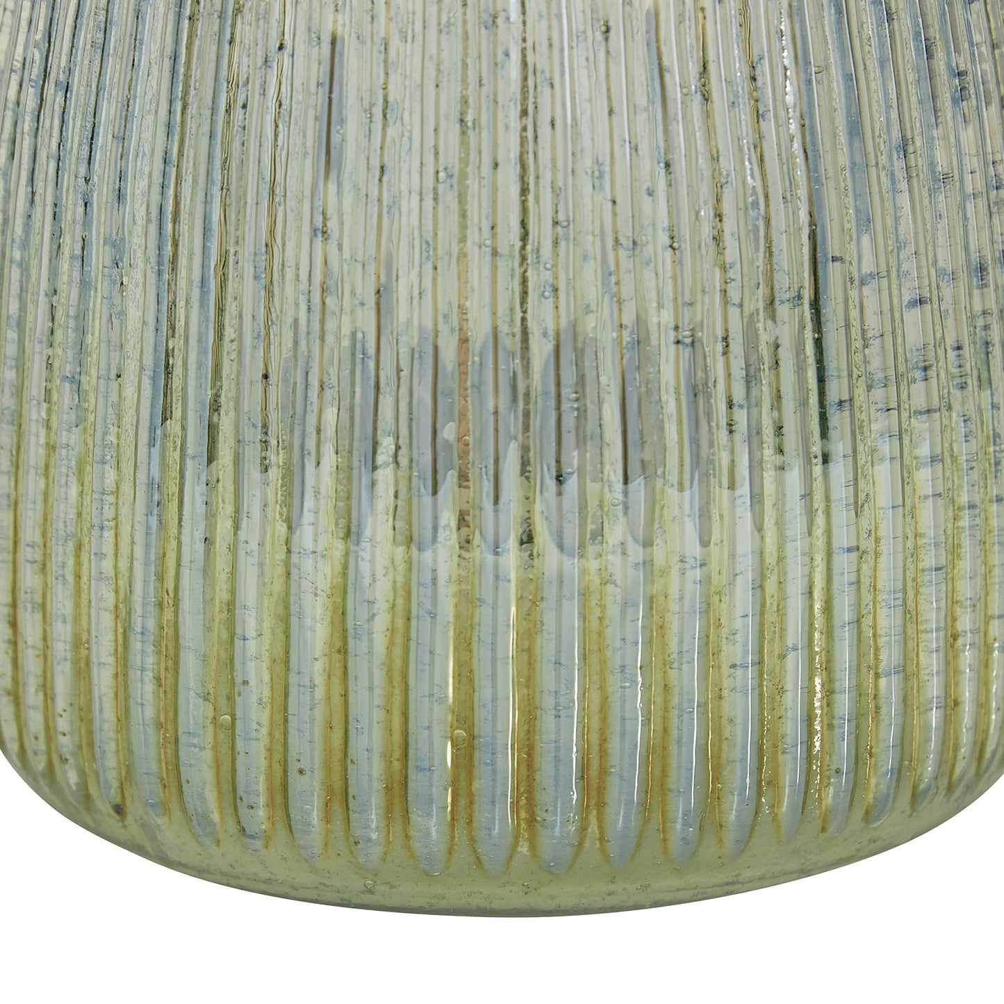 Deco 79 Glass Round Candle Holder, 6" x 6" x 7", Multi Colored