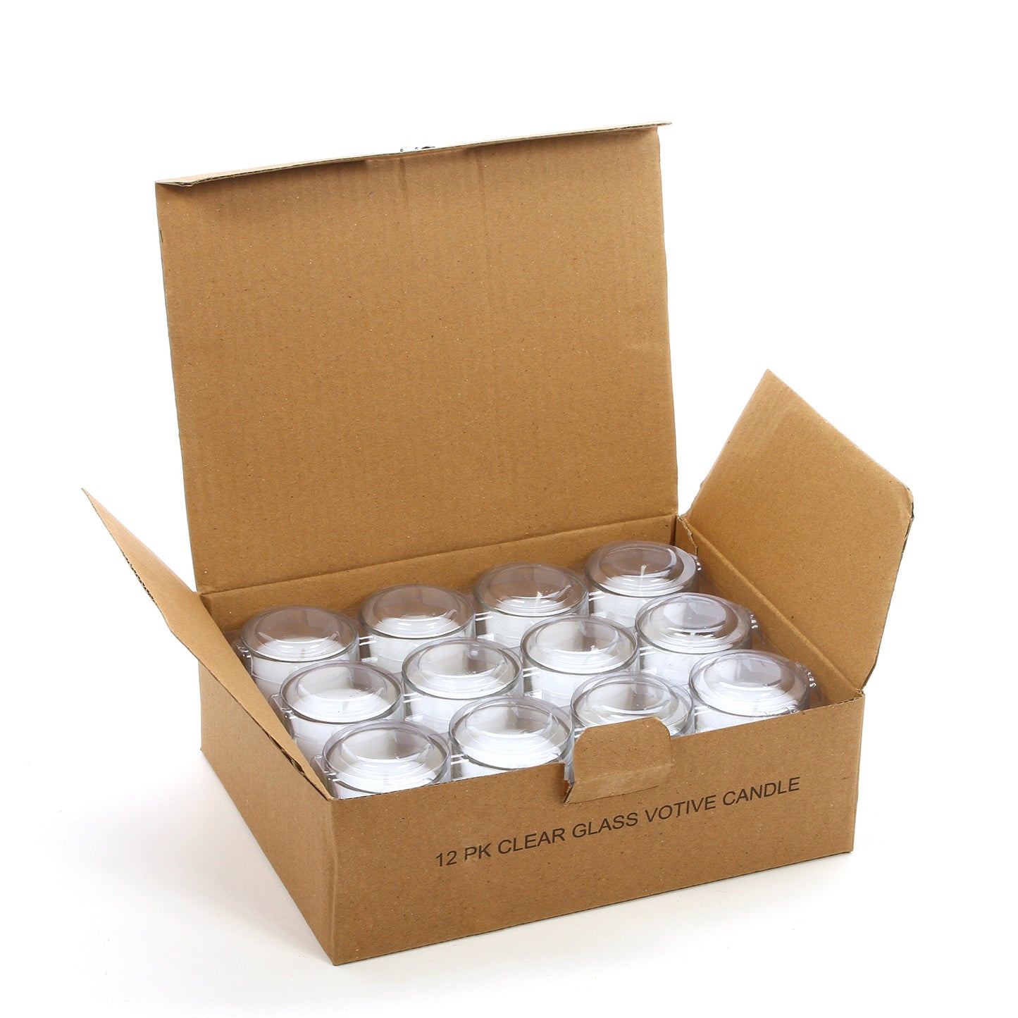 Hosley Set of 24 Unscented Clear Glass Filled Votive Candles. Hand Poured Wax Candle Ideal Gifts for Aromatherapy, Spa, Weddings, Birthdays, Holidays, Party.