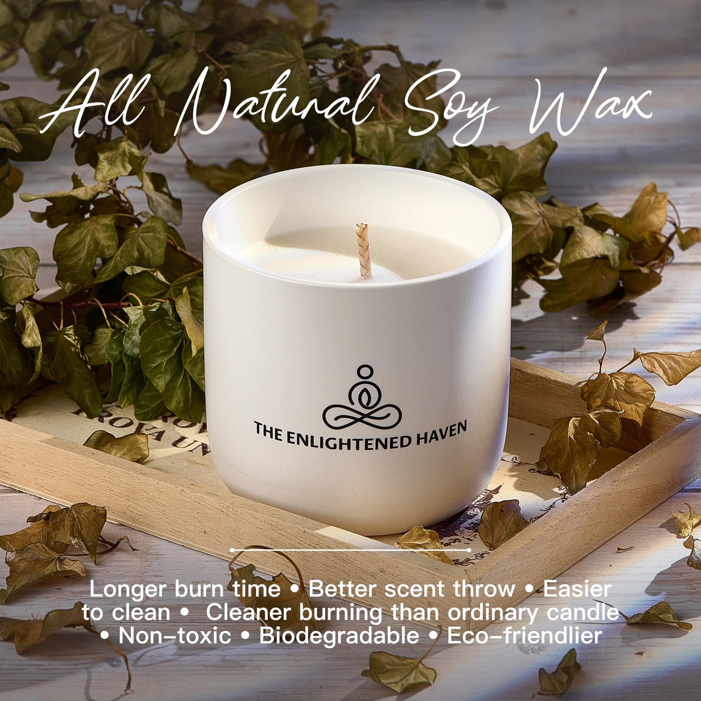 Sympathy Candle - Natural Soy Wax Scented Memorial Candles for Loss of Loved One - Remembrance, Grief, Condolences, Funeral, Thinking of You, Bereavement Gifts - Gardenia - 40 Burn hrs