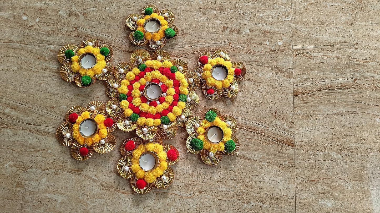Home Decorative Diya Gift Set of 7, Diwali Gift, New Year Gift, Home Decoration Candles