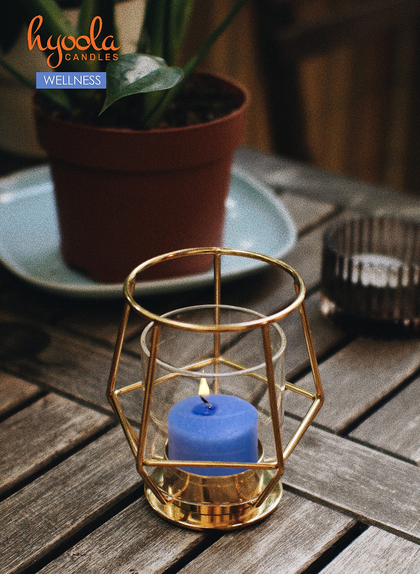 HYOOLA Scented Votive Candles - Wellness Votive Candles -12 Hour Burn Time - 9 Pack - European Made