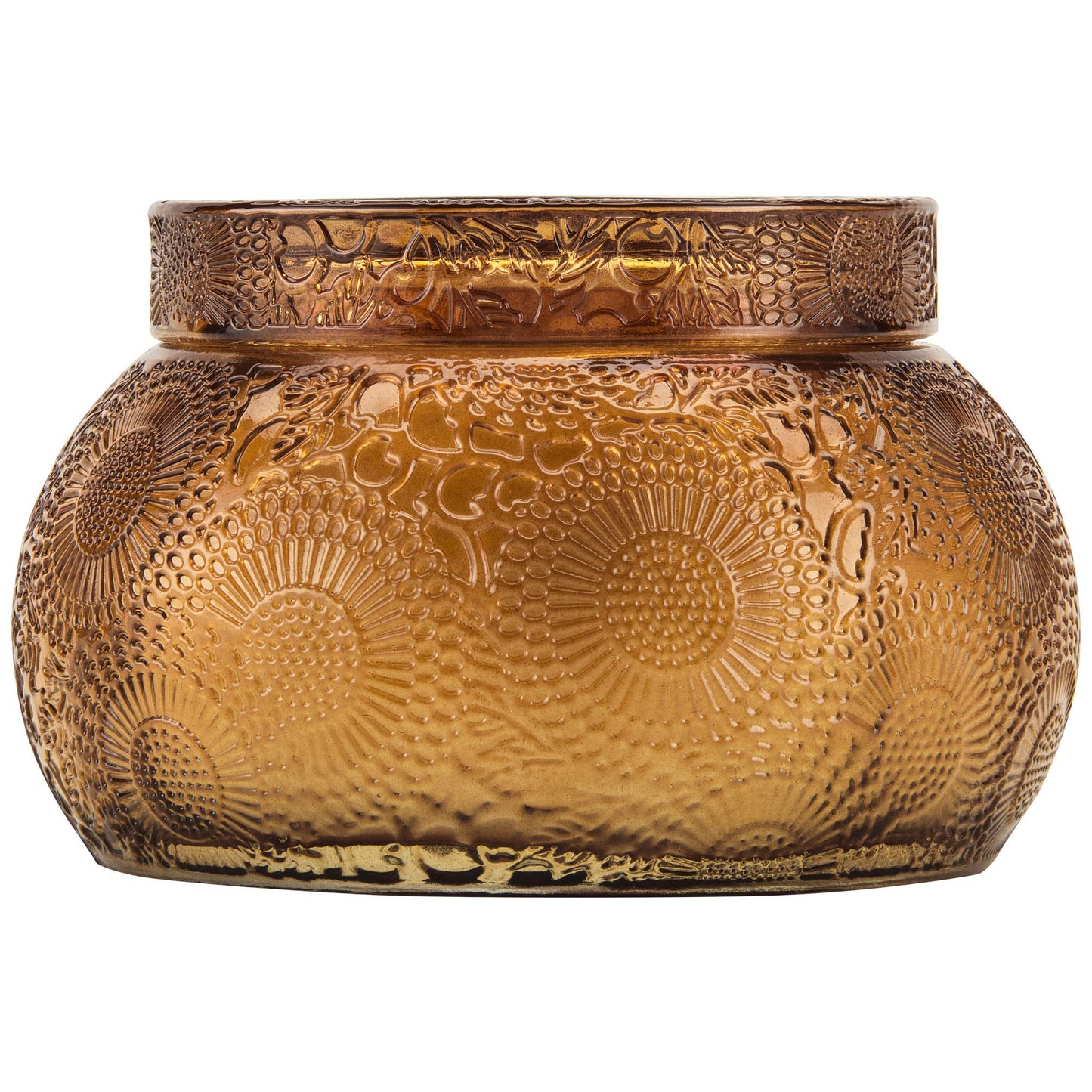 Voluspa Baltic Amber Candle | 14 Oz. | 50 Hour Burn Time | Embossed Glass Chawan Bowl | Coconut Wax and Natural Wicks for a Cleaner Burn | Vegan