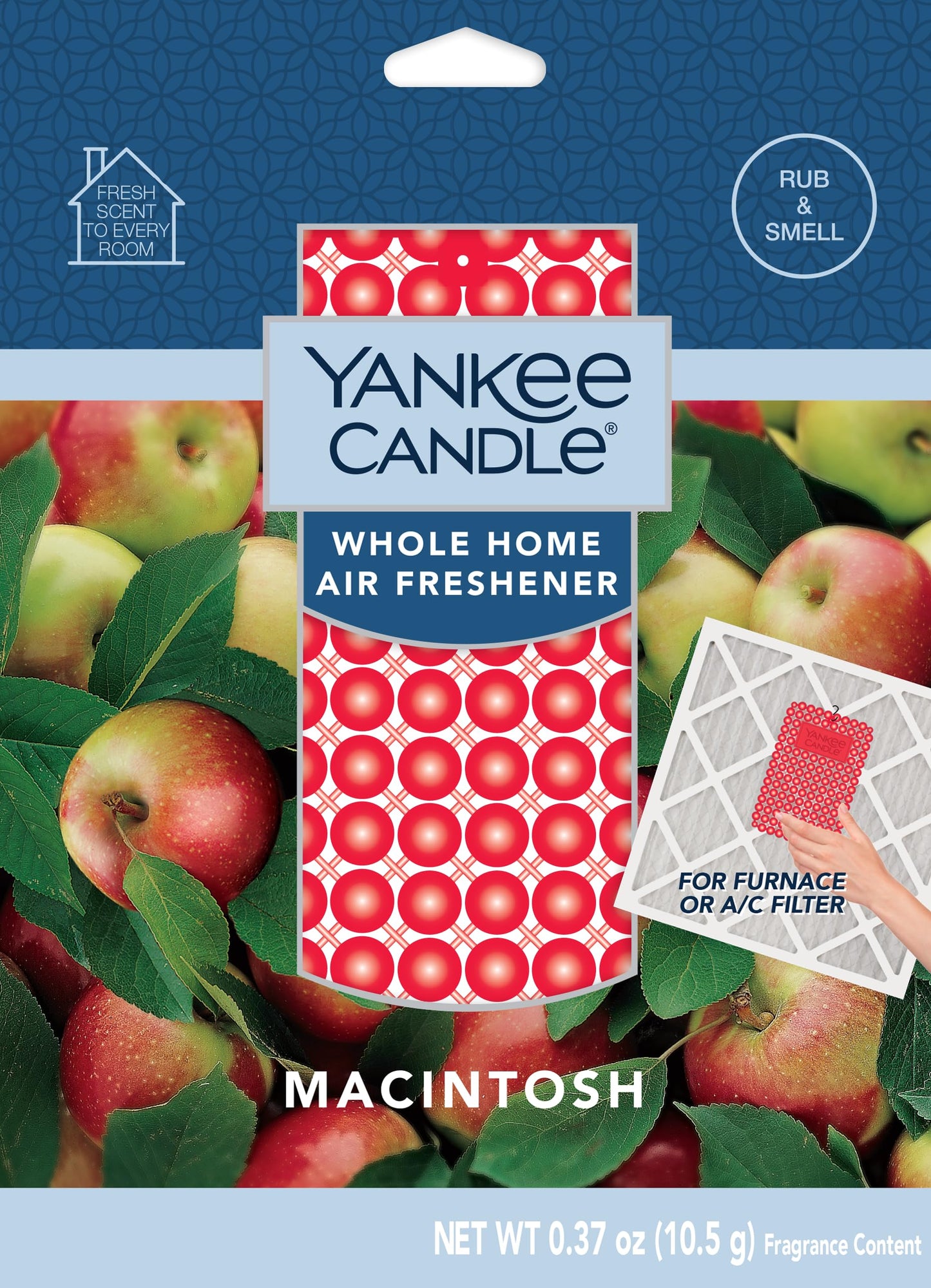 Yankee Candle Whole Home Air Freshener Variety Pack (Apple Pumpkin, Balsam Cedar, Sparkling Cinnamon, & Macintosh) (1ea / Pack of 4)