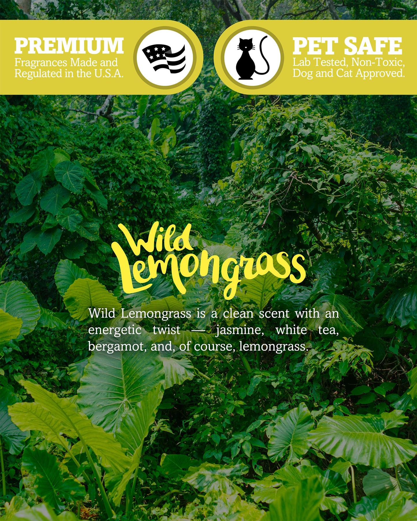 Wild Lemongrass Premium Tealight Candles Multi Pack - 12 Yellow Highly Scented Tea Lights - Beautiful Candlelight - Made in the USA - Fresh & Clean Collection