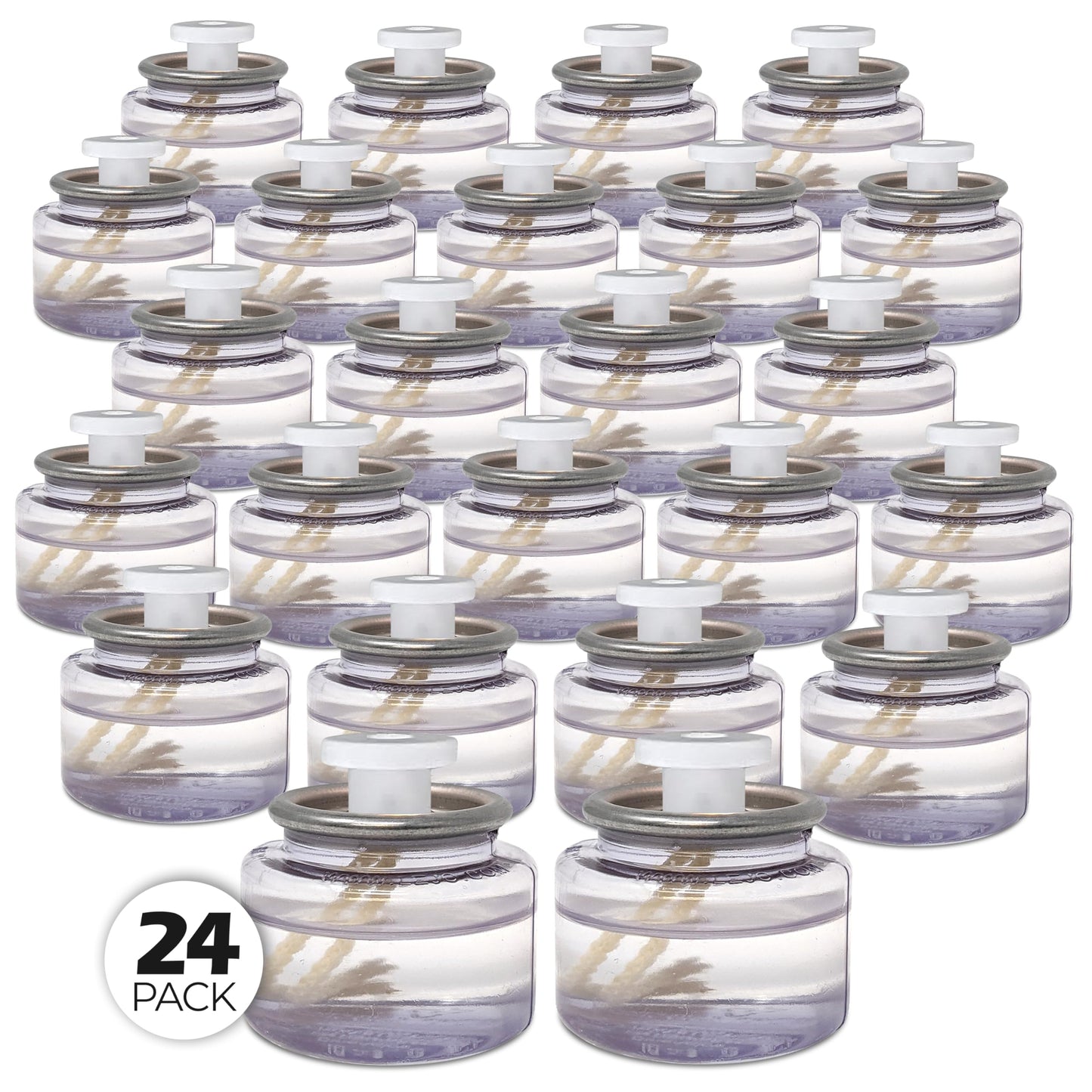Hyoola Liquid Candles - 8 Hour Disposable Paraffin Tea Lights - 24 Pack for Restaurant Tables & Emergency Use